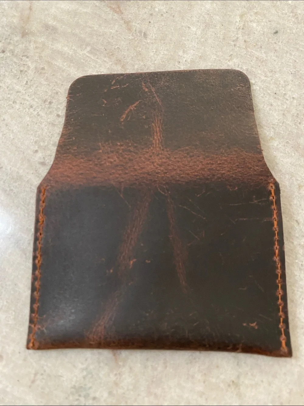 Handmade genuine Leather Wallet | Slim Card Holder for men or women